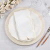 Saro Lifestyle Scalloped Hem Napkin (Set of 4) - 4 of 4
