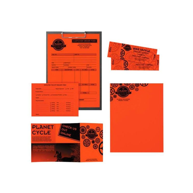 Astrobrights Colored Paper, 8-1/2 x 11 Inches, 24 lb, Orbit Orange, 500 Sheets, 3 of 4