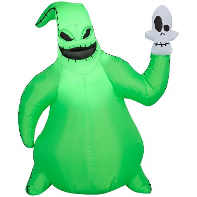 Gemmy Airblown Inflatable Oogie Boogie w/Skull Disney, 3.5 ft Tall, Multicolored