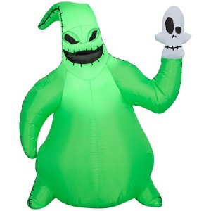 Gemmy Airblown Inflatable Oogie Boogie w/Skull Disney, 3.5 ft Tall, Multicolored - 1 of 4
