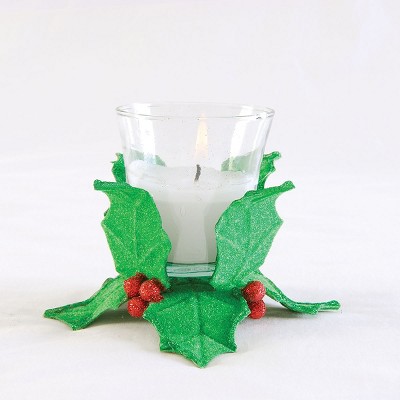 Gallerie II Flocked Holly Votive