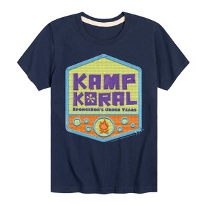 Boys' - SpongeBob SquarePants - Kamp Koral Kamp Koral Logo Badge Short Sleeve Graphic T-Shirt - 1 of 4
