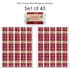 Big Dot of Happiness Friends Thanksgiving Feast - Mini Candy Bar Wrapper Stickers - Friendsgiving Small Favors - 40 Count - 3 of 4