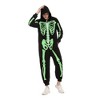Joyfy Halloween Skeleton Jumpsuit, Family Skeleton Pajamas for Family, Couples, Kid, Men, Women Halloween Party (Glow in the Dark) - 3 of 4