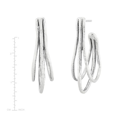 Silpada 'Accomplishing' Sterling Silver Hoop Earrings - image 4