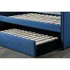 NicBex Twin Size Upholstered Nailhead Trim Daybed with Pull-out Trundle for Bedroom,Living Room,Apartment - 4 of 4