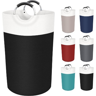 90L Laundry Basket, Freestanding Laundry Hamper, Collapsible Dirty Clothes Hamper, Waterproof Fabric with Foam Protected Aluminum for College