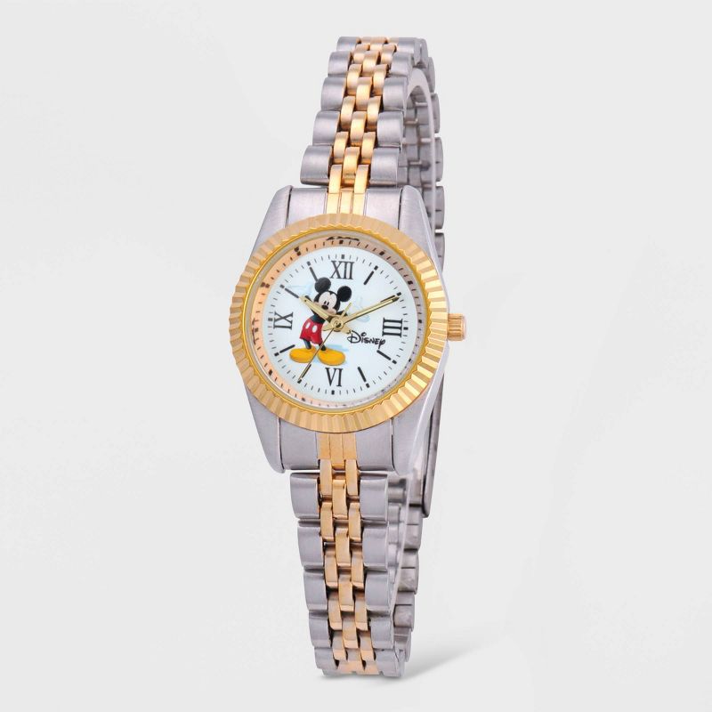 Women&#39;s Disney Mickey Mouse Stainless Steel Bracelet Watch, 1 of 6