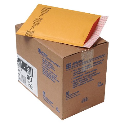 Air Jiffylite 6in x 10in Self-Seal Mailer with Side Seam - Golden Brown (25 Per Carton)