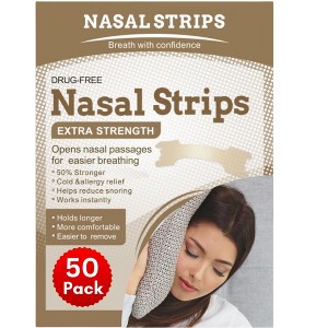 Maison Premium Nasal Strips 50 Count - Instant Relief: Breathe Freely, Combat Congestion, Stop Snoring - 1 of 4