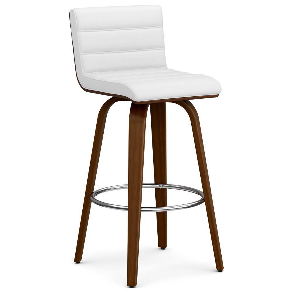 Photos - Chair WyndenHall Madigan Swivel Barstool White