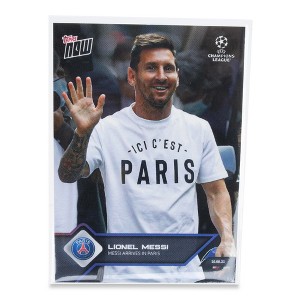 Topps UCL TOPPS NOW Card #11 | Messi Arrives in Paris - 1 of 4