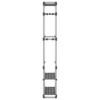VidaXL 3-Tier Clothes Rack Silver 23.2"x11.4"x75.6" Aluminum - 4 of 4