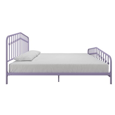 Lavender King Metal Platform Bed Frame with Headboard and Slats
