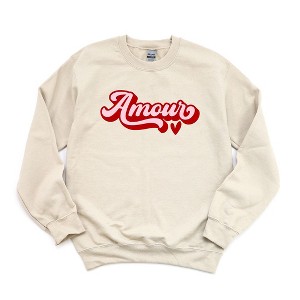 Simply Sage Market Women's Graphic Sweatshirt Amour Retro - 1 of 3