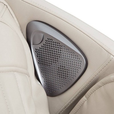 Taupe Luxury Faux Leather 60'' Massage Chair with Voice Activation