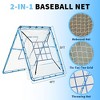 5x4FT 2-in-1 Baseball Pitching & Rebound Net – 9-Hole Target & Multi-Angle Trainer for Pitching, Batting & Fielding Practice - 3 of 4