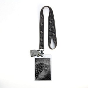 The Coop Game of Thrones House Stark Lanyard w/ PVC Charm - 1 of 2