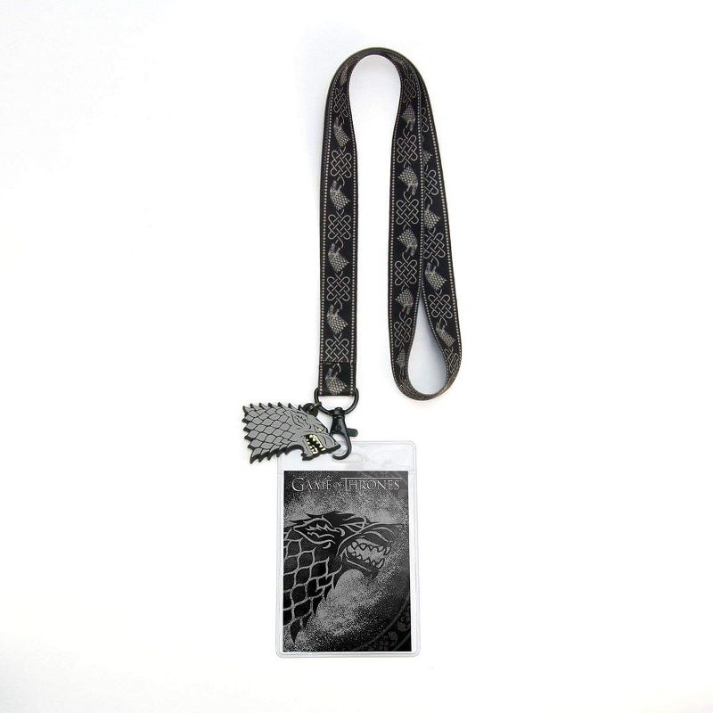The Coop Game of Thrones House Stark Lanyard w/ PVC Charm, 1 of 3