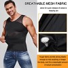 NEBILITY Compression Shirt for Men Slimming Undershirt Body Shaper Tank top for gynomastica Sleeveless Shapewear Vest Men - 3 of 4