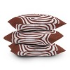 26"x26" Deny Designs Little Dean Line Art Sculpt in Umber Square Outdoor Throw Pillow Orange - 4 of 4