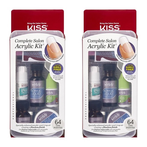 KISS Complete Salon Acrylic Kit - 2pk - 128ct