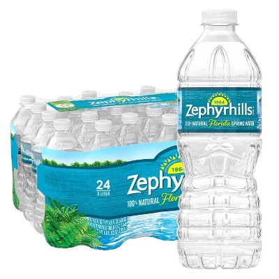 Zephyrhills Brand 100% Natural Spring Water - 24pk/16.9 fl oz Bottles
