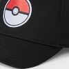 Kids' Pokemon Pokeball Baseball Hat - Black - 3 of 3