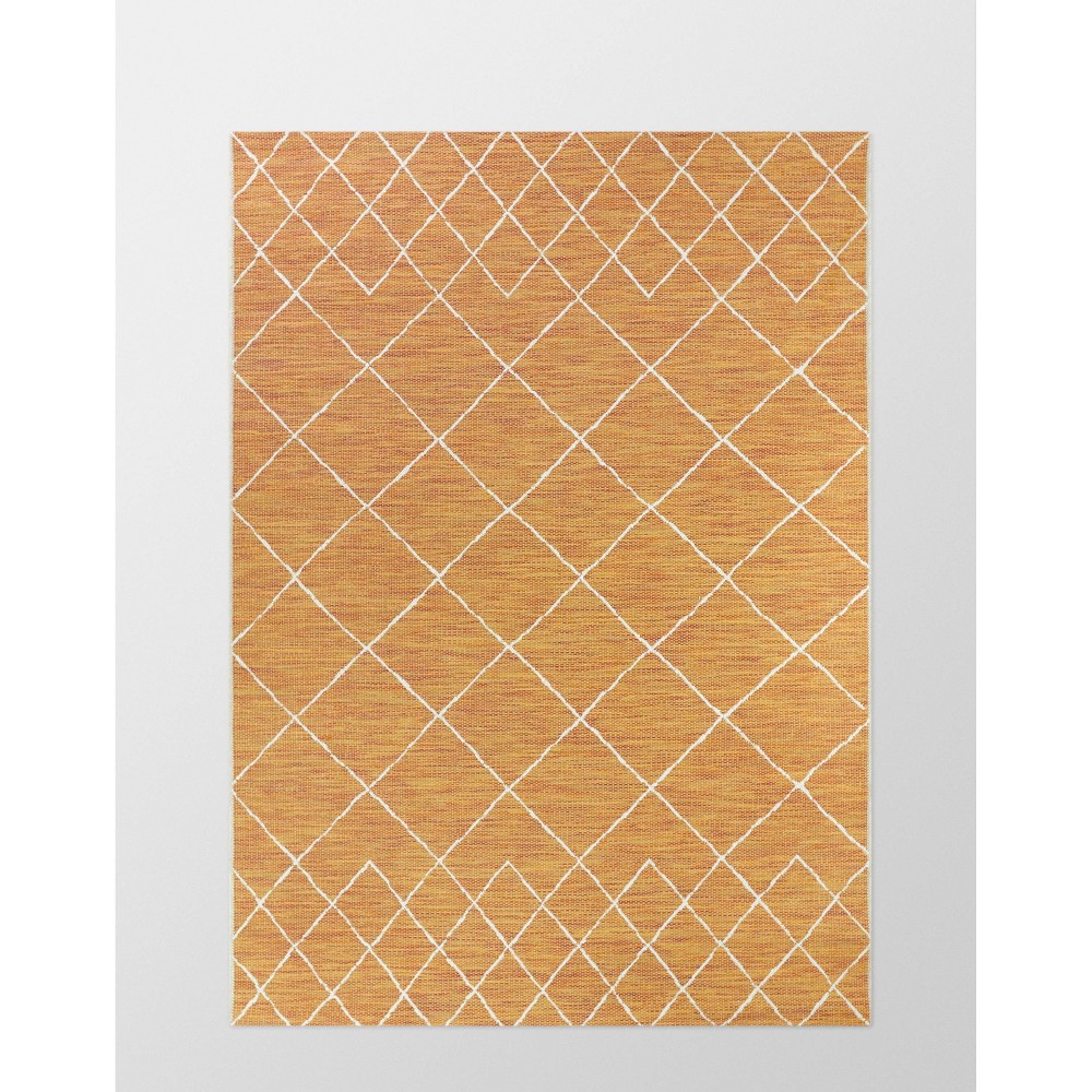  x 10' Spacedye Outdoor Rug Orange