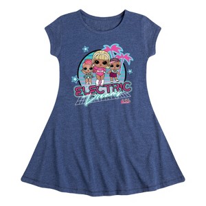 Girls' - LOL Surprise! - Electric Dreams Fit & Flair Cap Sleeve Dress - 1 of 3
