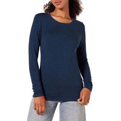 Long Sleeve Tops For Women Fall Winter T Shirts Slim Fit Crewneck Tunic Top Trendy Blouses