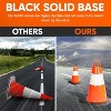 Pyle 12" High-Visibility Orange PVC Traffic Cone - 6 Pack PTCN12X6 - 4 of 4