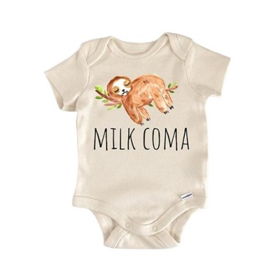 Sloth Milk Breastfed - Baby Boy Girl Clothes Infant Onesie® Funny Cute Newborn GS1