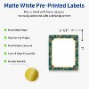 Avery Labels, 4" x 3-1/3", Gold-Teal Berries, Matte, 40ct - 2 of 4