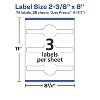 Avery Matte White Wraparound Band Labels with Sure Feed, 2-3/8" x 8", 75 White Labels, Permanent Label Adhesive, Laser/Inkjet Printable Labels - 4 of 4