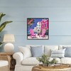 Stupell Industries Beach Chair Meetup in Pink Framed Giclee Art - 3 of 4