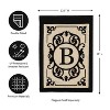 Evergreen Flag Cambridge Chic Letter B Monogram Applique Garden Flag - 12.5" Wide x 18" High - 2 of 4