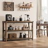 47-Inch Narrow Entryway Table, 3-Tier Long Console Table with Storage Shelves, Versatile Sofa Table for Living Room, Hallway, Foyer, Couch - 3 of 4