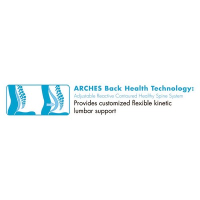 Cosset High-Back Black Leather Executive Swivel Chair with ARCHES Support