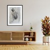 Amanti Art Sketch of a Male Figure by Samira Yanushkova Wood Framed Wall Art Print - 4 of 4