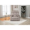 Oversized Chenille Power Lift Recliner Chair with Dual OKIN Motors, Massage, Heating, 180¡ã Lay Flat, and 2 Cup Holders - 2 of 4