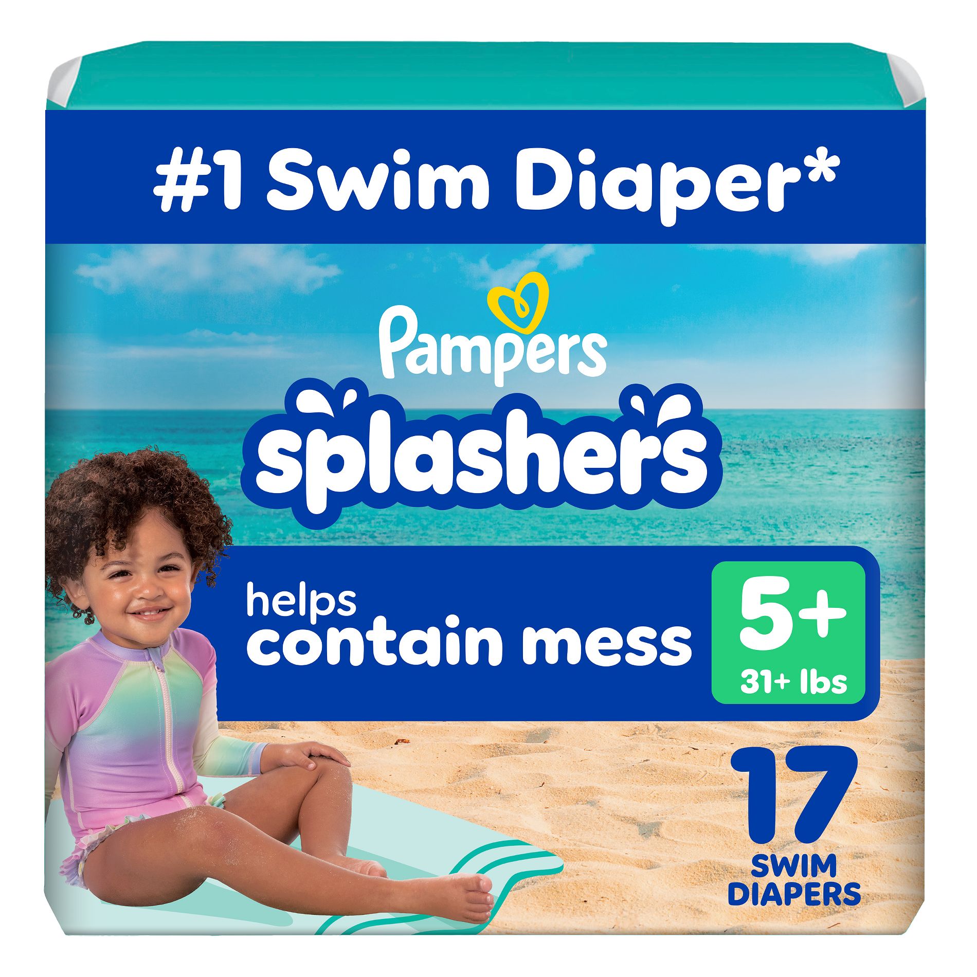 Pampers Splashers Disposable Swim Pants Jumbo Pack - L - 17ct
