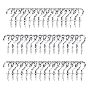 Unique Bargains Metal Home Vinyl Coated Screw-in Cup Ceiling Hooks 50 Pcs - 1 of 4