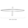 Esterno Metal Wall Ring White Planters; Wall-Mounted Garden Pot Holders Indoor / Outdoor - 2 of 4