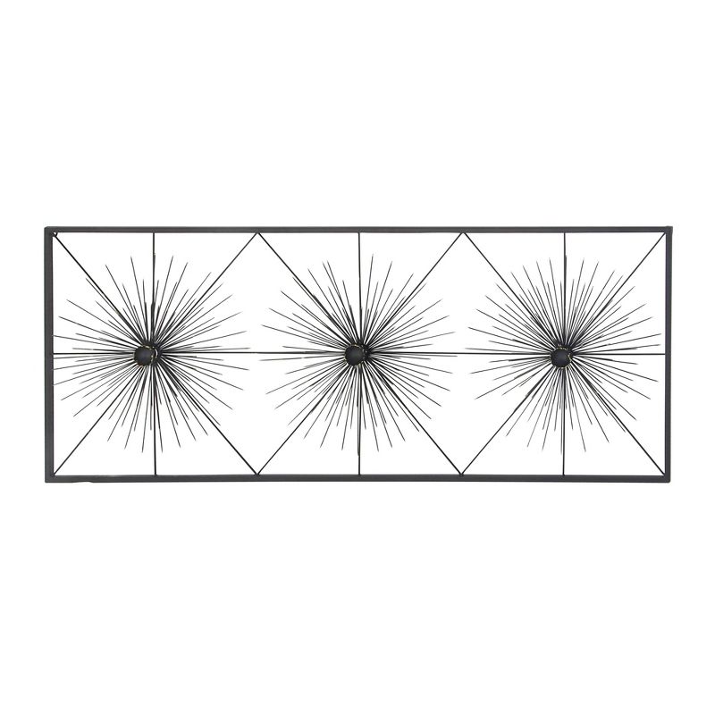 Metal Starburst Sea Urchin Wall Decor with Black Frame - Olivia & May, 4 of 18