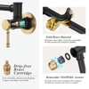 WOWOW Wall Mount Folding Pot Filler Faucet with Double Handle - 4 of 4