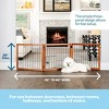 Carlson Pet 3-Panel Freestanding Wood Gate with Small Pet Door - 3 of 4