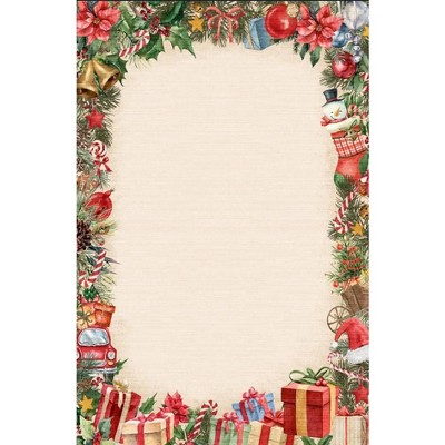 Indoor Christmas Rug Washable Soft Non Slip Holiday Decorative Throw Carpet for Living Room