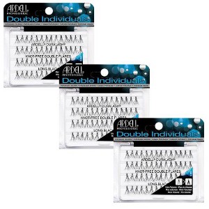 Ardell KnotFree Double Flares Long Black - #61496 (3-pack) - 1 of 3