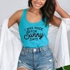 Simply Sage Market Women's I Was Made For Sunny Days Graphic Racerback Tank - 2 of 3